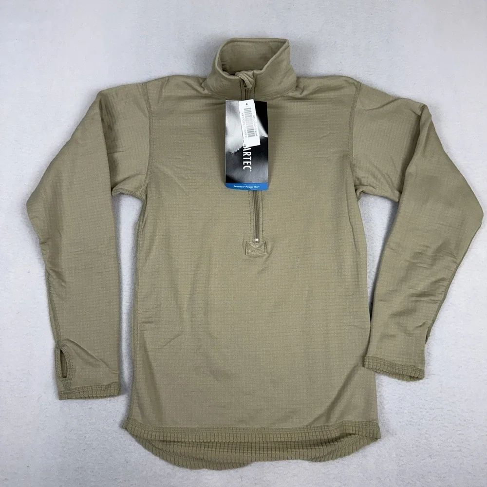 New Gen III Level 2‎ ECWCS Peckham Grid Fleece 1/4 Zip Undershirt XS-Regular Tan